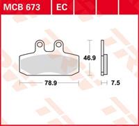 TRW Standaard EC remblokken, en remschoenen voor de moto, MCB673EC
