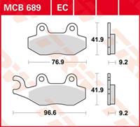 TRW Standaard EC remblokken, en remschoenen voor de moto, MCB689EC