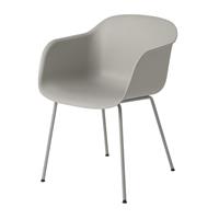 Muuto Fiber Chair Stalen Poot Grijs