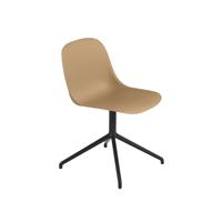 Muuto Fiber Side Chair Stoel, draaibaar Ochre Black