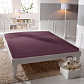 Estella Baumwolle Feinjersey Spannbettlaken 180x200 cm - 200x200 cm Aubergine