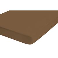 Castell Jersey-Stretch Spannbettlaken 90x200 cm - 100x200 cm Chocolate