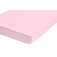 Biberna Jersey Elasthan Boxspringbett Spannbettlaken 90x200 cm - 100x200 cm Rose