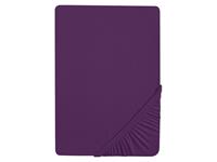 Biberna Jersey hoeslaken, 90-200 x 200-220 cm (90-100 x 200 cm, Violet)