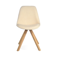 DEPOT Stuhl ohne Armlehne, 53x49x83cm, hellbeige