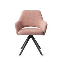 Jesper Home Eetkamerstoel 'Yanai' Turn Black, kleur Pink Punch