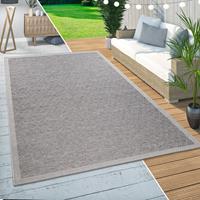 PACO HOME In- & Outdoor Teppich Balkon Terrasse Küchenteppich Rauten Muster Modern Beige 80x150 cm