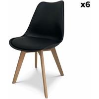 sweeek - Set van 6 eetkamerstoelen, nils, 47x55x81cm