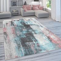 PACO HOME Designer-Teppich Für Wohnzimmer, Pastellfarben, Farbverläufe, Abstrakt In Bunt 70x140 cm