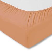 Estella Zwirnjersey Spannbettlaken 90x200 cm - 100x220 cm Apricot