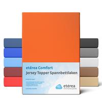 etérea Extra Jersey Topper Spannbettlaken 90x200 - 100x220 cm Orange