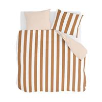 Walra Dekbedovertrek Classic Stripe - 240x220 - Cognac