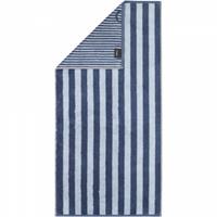 Cawö Handtücher Reverse Wendestreifen 6200 - Farbe: nachtblau - 11 Seiflappen 30x30 cm