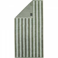 Cawö Handtücher Reverse Wendestreifen 6200 - Farbe: eukalyptus - 44 Waschhandschuh 16x22 cm