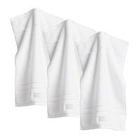 Gant Gästetuch, 3er Pack - Organic Premium Towel, Handtuch, 30 x 50 cm, Frottee Gästehandtücher weiß