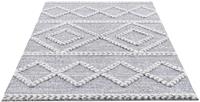 Carpet City Hoogpolig vloerkleed Focus 3022 Boho-vloerkleed, bijzonder zacht, ruitdessin, 3D-effect