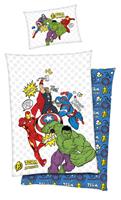 Marvel dekbedovertrek Avengers junior 140 x 200/90 cm katoen wit