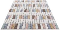 Carpet City Hochflor-Teppich Focus, rechteckig, 20 mm Höhe, 3D-Optik,Bunt, Modern, Wohnzimmer