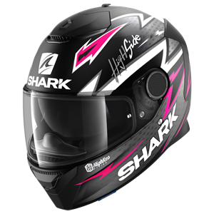 Shark Spartan 1.2 Adrian Parassol Mat Black Anthracite Purple KAV Full Face Helmet