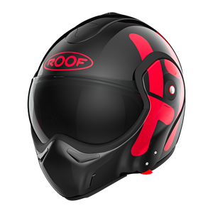 ROOF BoXXer Twin Black Red Modular Helmet
