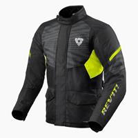 REV'IT! Jacket Duke H2O Black Neon Yellow
