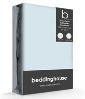 Beddinghouse Splittopper Hoeslaken Jersey-Lycra Lightblue-200 x 200/220 cm