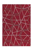 Kayoom Arte Espina Flachflorteppich Spirit 3112 Rot Grau 170cm X 240cm