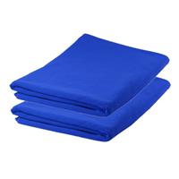 2x stuks Badhanddoeken / handdoeken extra absorberend 150 x 75 cm blauw -