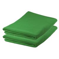 2x stuks Badhanddoeken / handdoeken extra absorberend 150 x 75 cm groen -