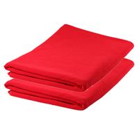 2x stuks Badhanddoeken / handdoeken extra absorberend 150 x 75 cm rood -