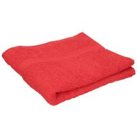 Towelcity Set van 8x stuks luxe handdoeken rood 50 x 90 cm 550 grams -