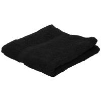 Towelcity Set van 8x stuks luxe handdoeken zwart 50 x 90 cm 550 grams -