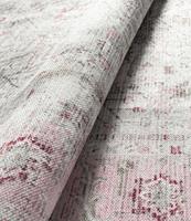 Merinos Laagpolig Vintage Patchwork Vloerkleed Edessa Cream/Roze-80 x 250 cm