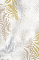 Merinos Laagpolig Palmbladeren Vloerkleed CrÃ¨me -80 x 150 cm