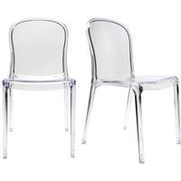 MILIBOO 2 Design-Stühle THALYSSE Polycarbonat Transparent - Transparent