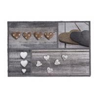 MD-Entree MD Entree - Design mat - Universal - Hearts - 67 x 120 cm
