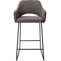 Jesper Home Yanai - Amazing Grey, Counter stool Slide Black