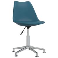 vidaXL Eetkamerstoelen draaibaar 6 st kunstleer turquoise