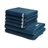 Ross 4 X Handtuch 2 X Duschtuch - Handtuch-Set Selection - Organic Cotton Handtücher blau