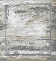 Merinos Vloerkleed Craft lijstmotef abstract Grijs/Goud -80 x 150 cm