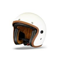 Helstons Naked Helmet Carbon Fiber Mat White