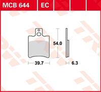 TRW Standaard EC remblokken, en remschoenen voor de moto, MCB644EC