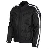 Helstons Pace Air Mesh Fabric Black White Grey Jacket