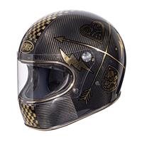 Premier Trophy Carbon Nx Gold Chromed Helmet