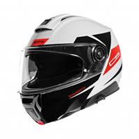 Schuberth C5 Eclipse Wit Rood Systeemhelm