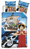 Dekbedovertrek One Piece 140 X 200 Cm Katoen Blauw