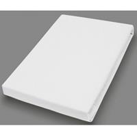 HAHN HAUSTEXTILIEN Jersey-Laken für Matratzentopper 180-200x200-220 cm weiß - 