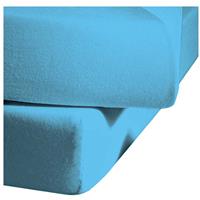 FLEURESSE Mako-Satin-Spannlaken colours meeresblau 6072 - 