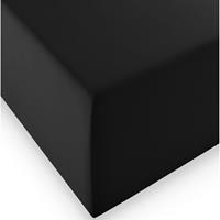 FLEURESSE Boxspring- und Wasserbetten Jersey-Spannlaken comfort XL Farbe 941 schwarz - 