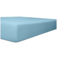 WäSCHEFABRIK KNEER E.K. Kneer Vario-Stretch Spannbetttuch für Matratzen bis 30 cm Höhe Qualität 22 Farbe blau
